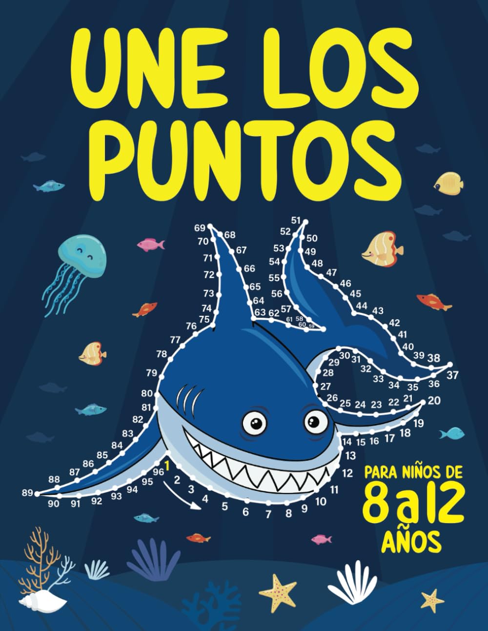 Libro: Une los Puntos para Niños de 8 a 12 años: Libro de Unir Numeros | Actividades Dibujos y Colorear para Niños y Niñas de 8, 9, 10, 11 y 12 años