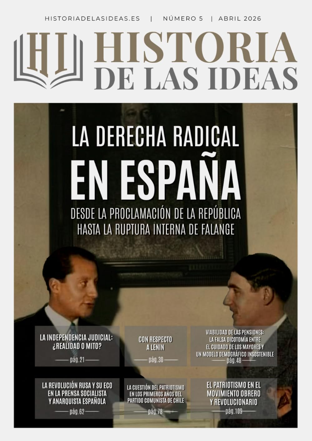 Libro: Historia de las Ideas: Número 5