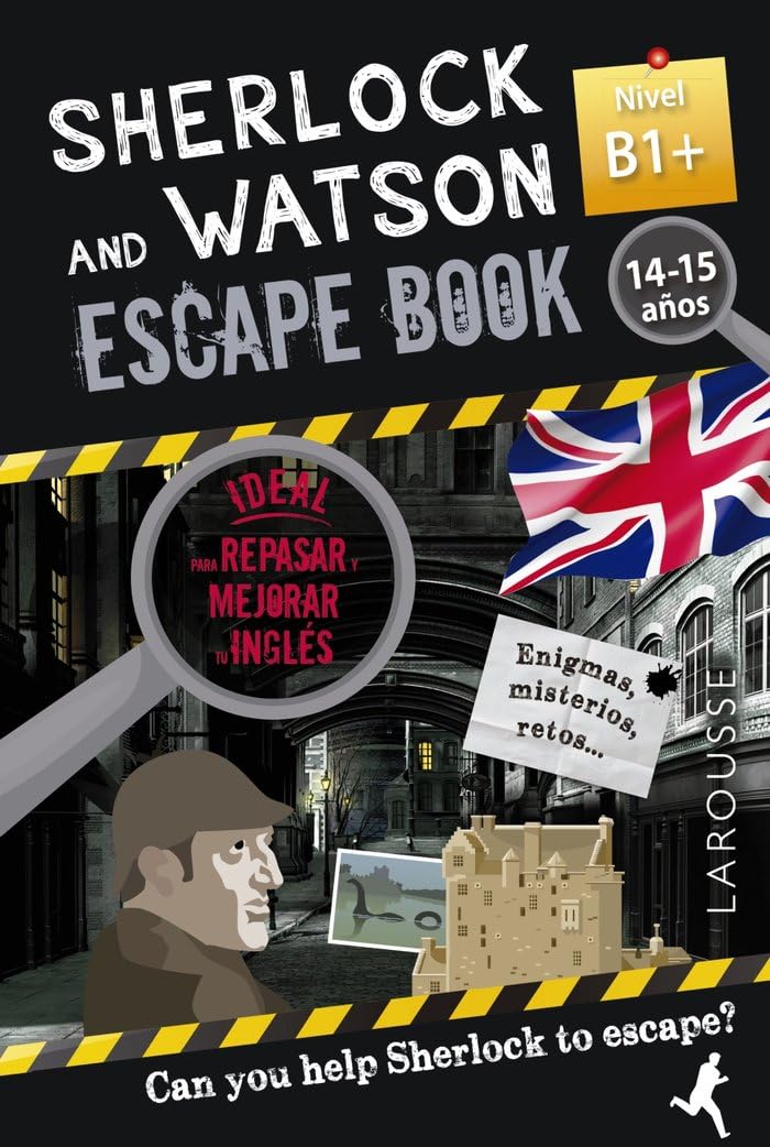 Libro: Sherlock & Watson. Escape book para repasar inglés. 14-15 años