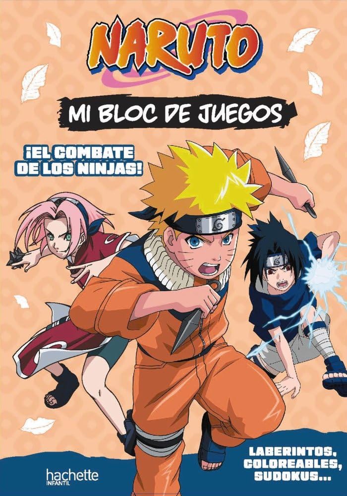 Libro: Mi bloc de juegos Naruto. El combate de los ninjas