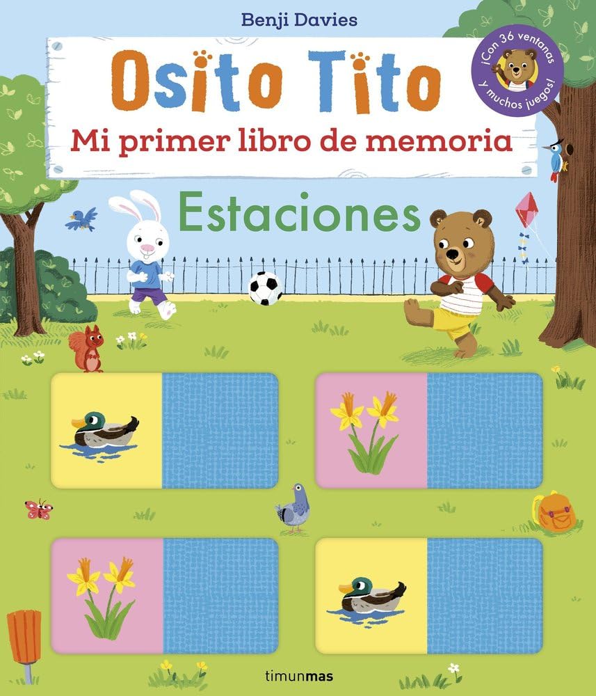 Libro: Osito Tito. Mi primer libro de memoria. Estaciones