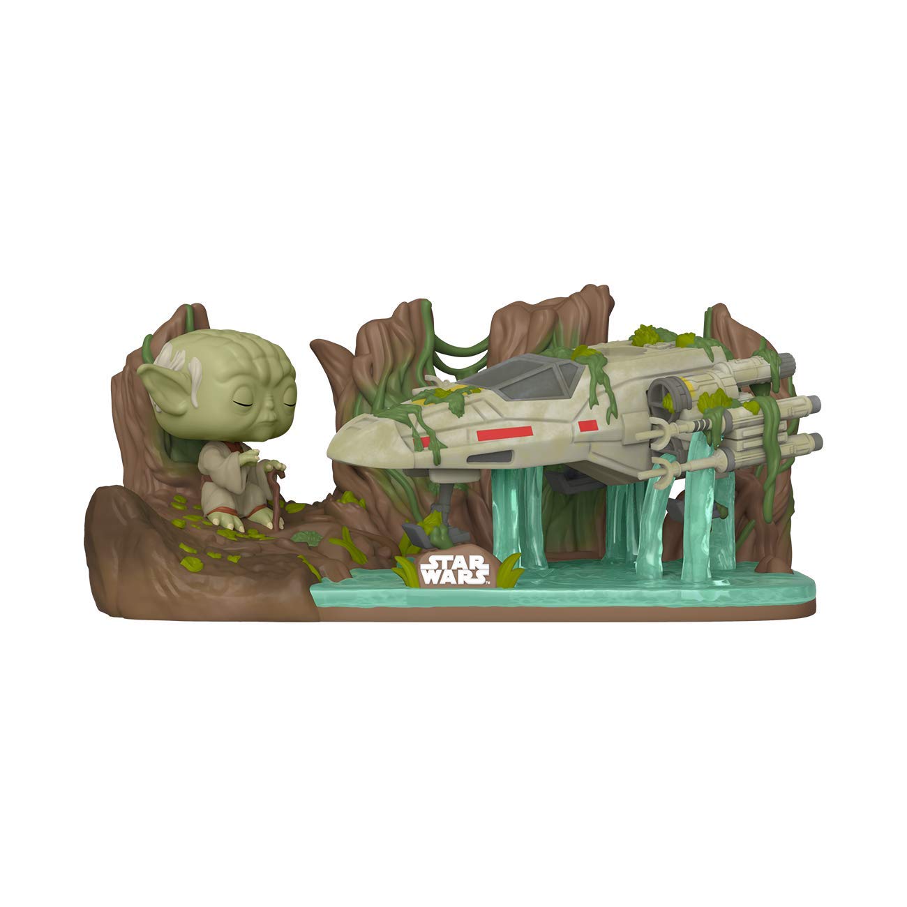 Funko Pop! Deluxe: Yoda Lifting X-Wing, Galactic Convention Exclusivo