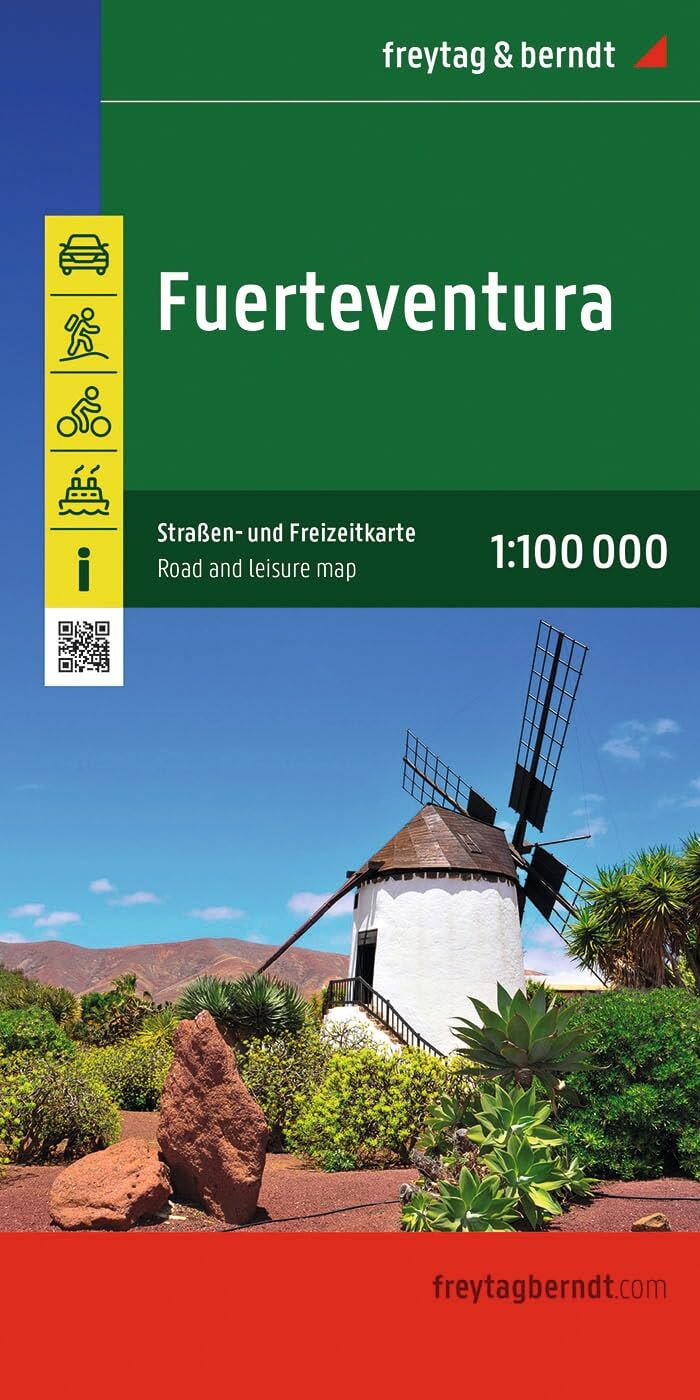 Libro: Fuerteventura 1:100.000: Straßen- und Freizeitkarte: AK 0505 (Auto karte)