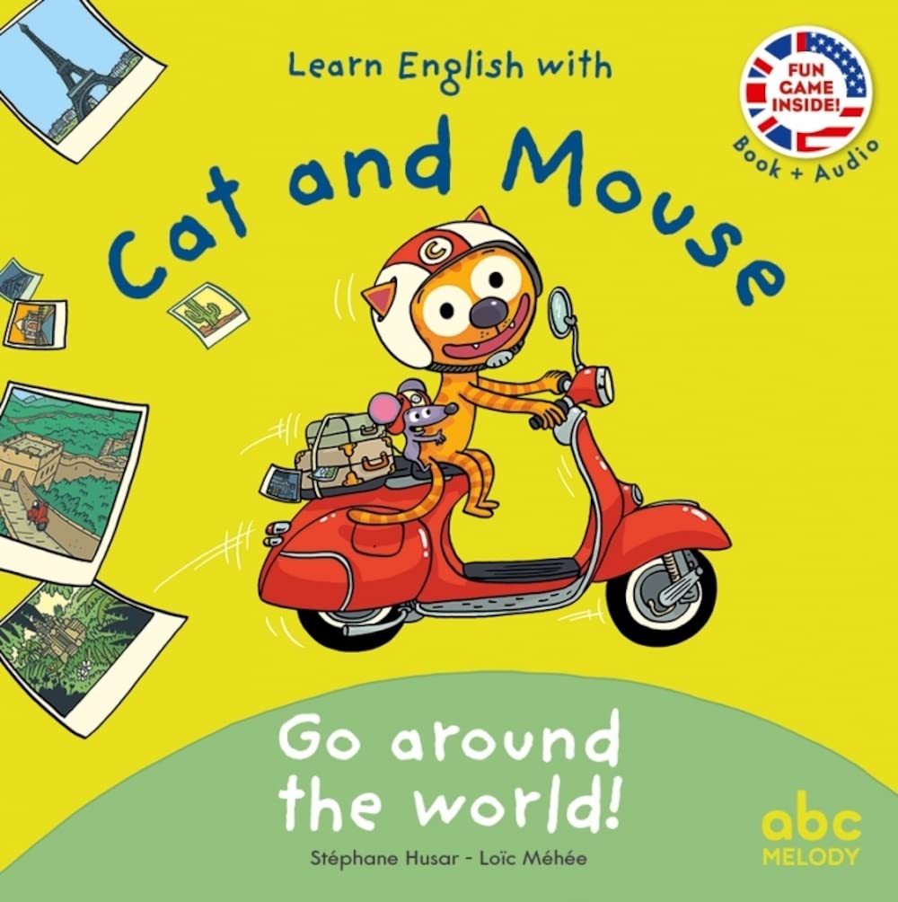 Libro: LEARN ENGLISH WITH CAT AND MOUSE - GO AROUND THE WORLD (Livres CD)