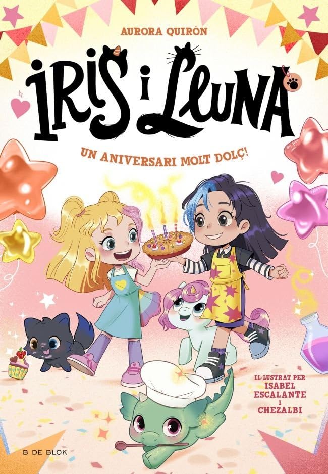Libro: Iris i Lluna: cuidadores d'animalets màgics 3 - Un aniversari molt dolç!: Un llibre amb purpurina a la coberta! (Primeres lectures)
