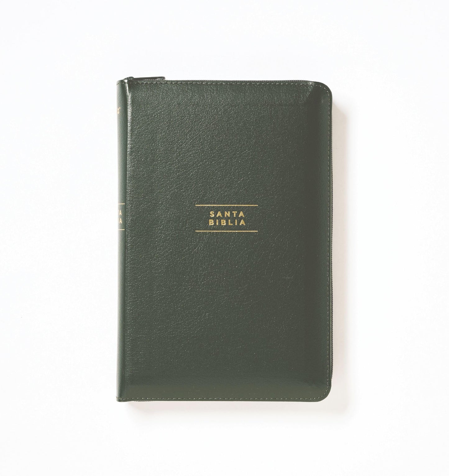 Libro: NVI, Santa Biblia, Revisión 2022, Ultrafina, Tamaño compacto, Piel Reciclada, Verde, con Cierre, Palabras de Jesús en Rojo, Comfort Print (Spanish Edition)