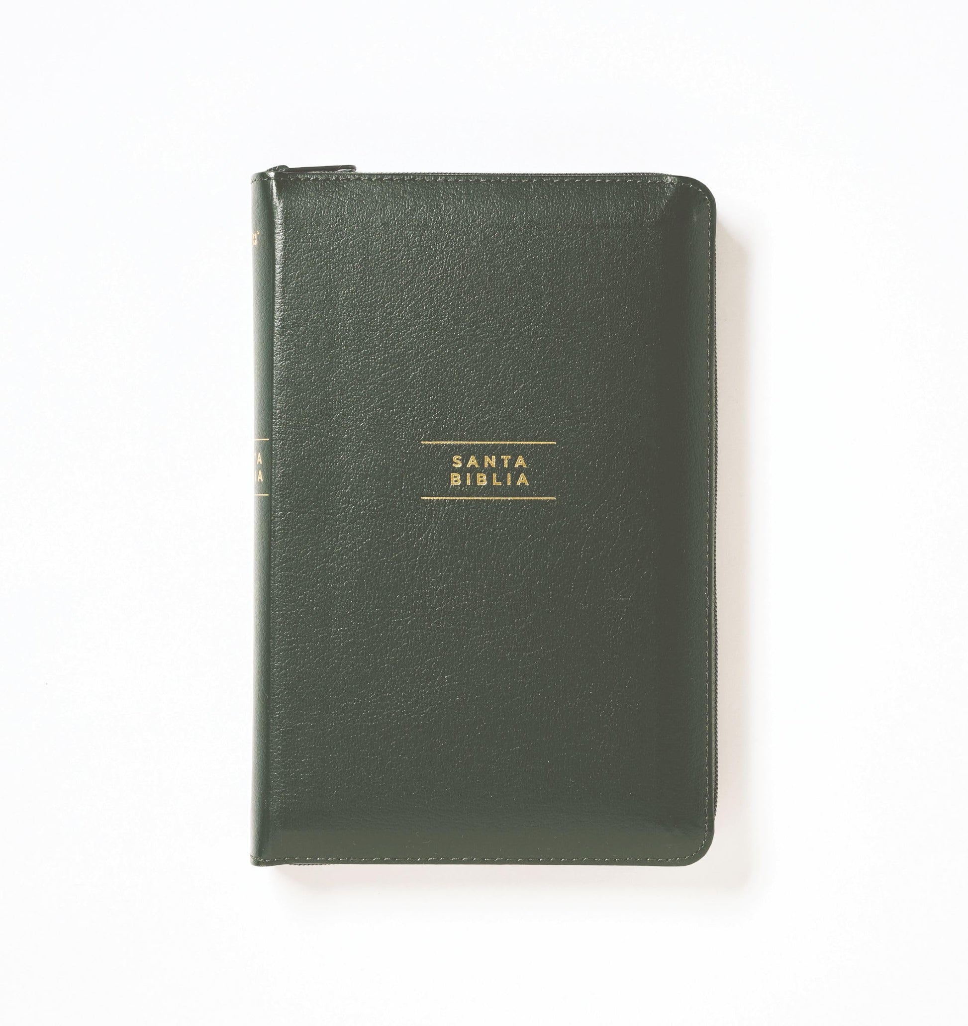 Libro: NVI, Santa Biblia, Revisión 2022, Ultrafina, Tamaño compacto, Piel Reciclada, Verde, con Cierre, Palabras de Jesús en Rojo, Comfort Print (Spanish Edition)