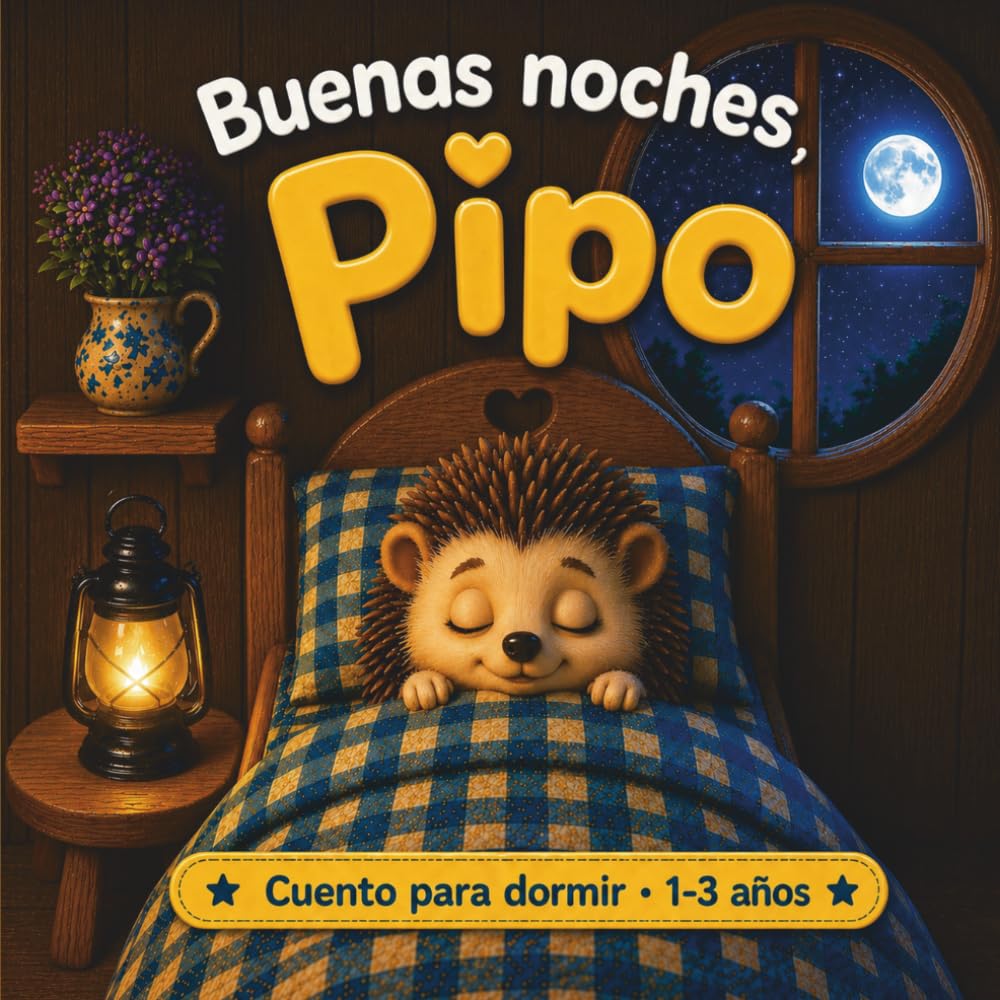 Libro: Buenas noches, Pipo: Cuento corto ilustrado con Pipo el erizo para dormir bebés y niños de 1 a 3 años - Una historia rítmica y relajante que ayuda a ... animales de la granja (Aprendemos con Pipo)