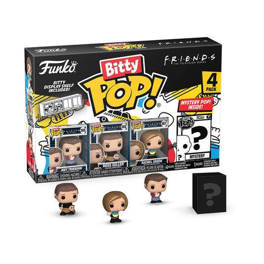 Funko Bitty POP! Friends - Joey, 4-Pack and A Surprise Mystery Mini Figura - 0.9 Pulgadas () Coleccionable - Stackable Display Shelf Included