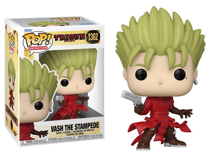 Funko Trigun + Protector: Pop! Animation Figura de Vinilo (Bundled with ToyBop Box Protector Collector Case) (VASH The Stampede)