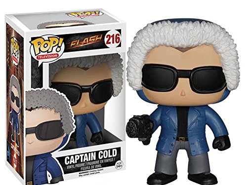 Funko Flash TV + Protector: DC Comics Pop! Television Figura de Vinilo (Bundled with ToyBop Box Protector Collector Case) (Captain Cold)