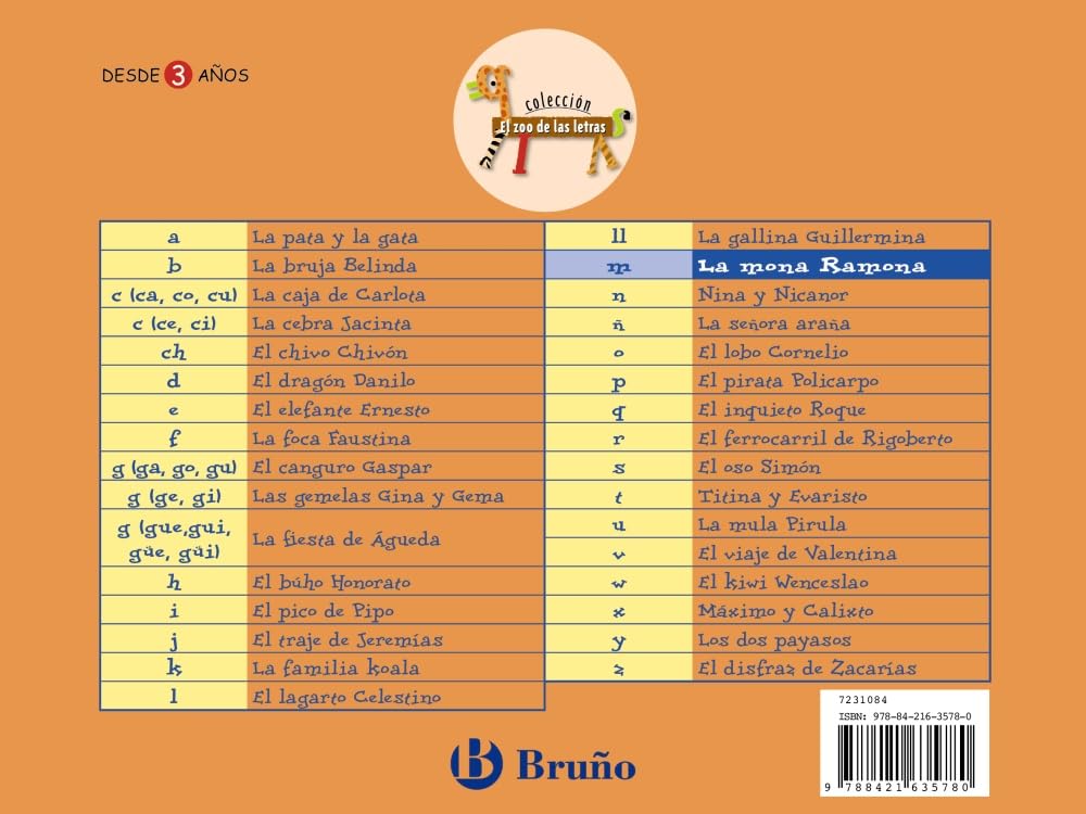 Libro: La mona Ramona: Juega con la m (Castellano - A PARTIR DE 3 AÑOS - LIBROS DIDÁCTICOS - El zoo de las letras)