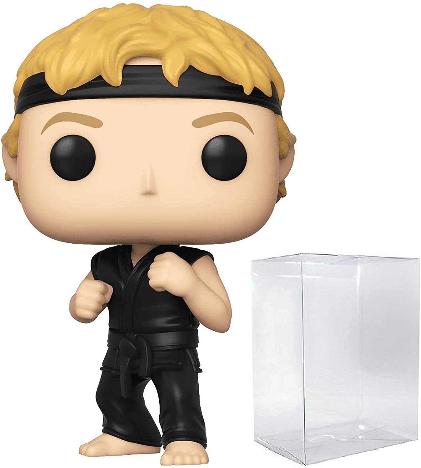 Funko Pop: POP Johnny Lawrence [Cobra Kai] Funko Figura de Vinilo (Bundled with Compatible Pop Box Protector Case), Multicolor, 3.75 Pulgadas