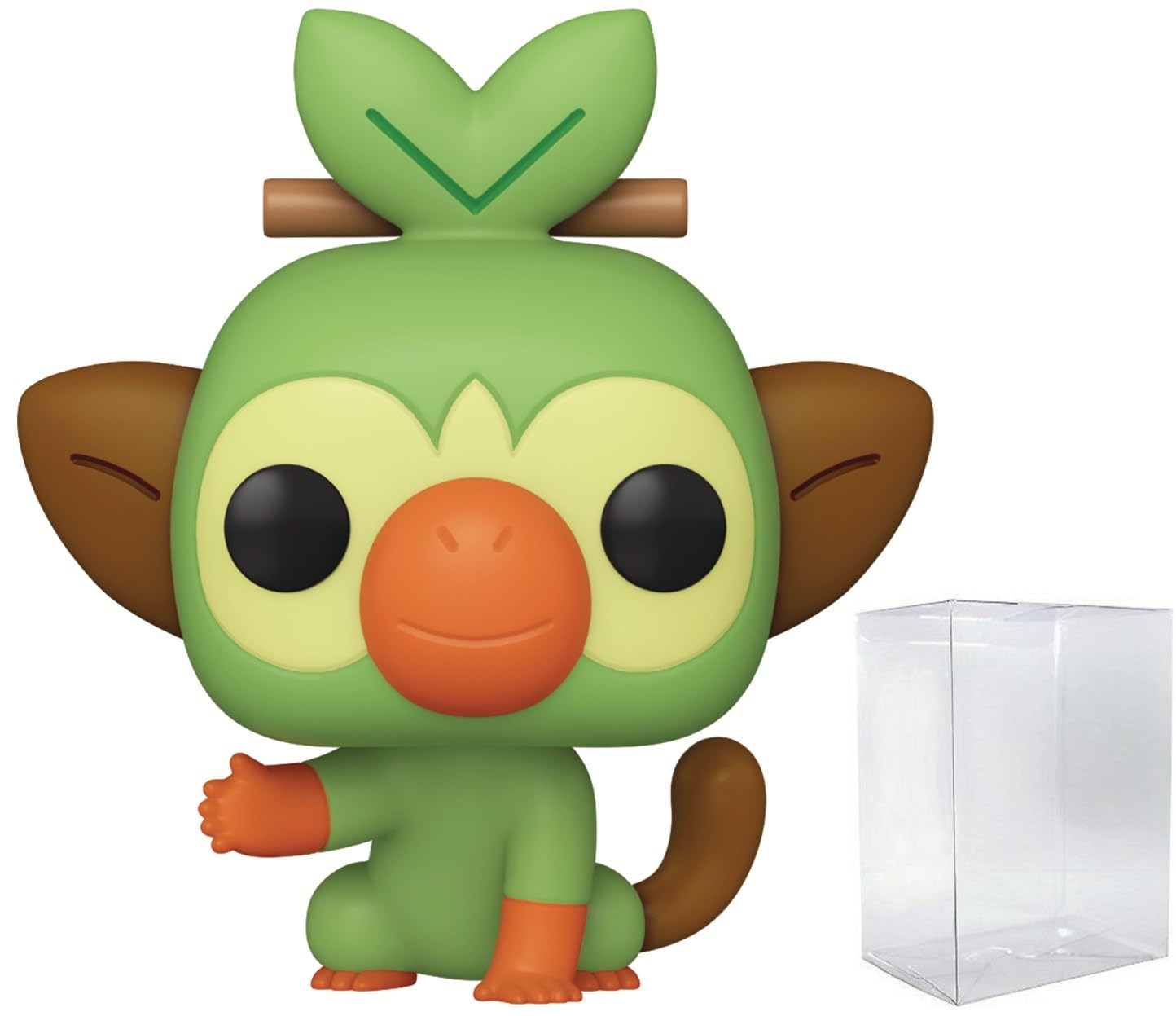 Funko Pop: POP Games: Pokémon - Grookey Funko Figura de Vinilo (Bundled with Compatible Box Protector Case), Multicolor, 3.75 Pulgadas