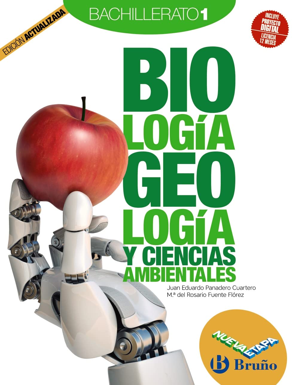 Libro: Biología, Geología y Ciencias Ambientales 1 Bachillerato Nueva etapa Bruño Edición Actualizada