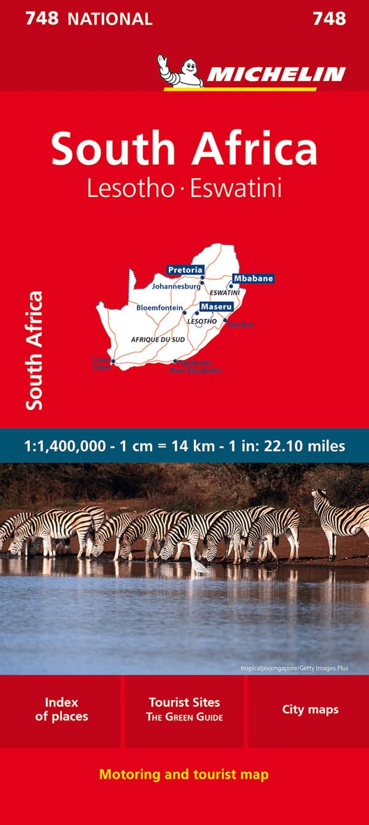 Mapa National South Africa (11748): Straßen- und Tourismuskarte 1: 1.500.000: 770