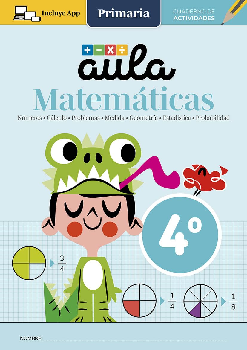 Libro: AULA MATEMÁTICAS 4: Ejercicios de primaria