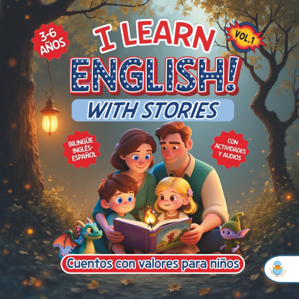 Libro: I LEARN ENGLISH! WITH STORIES. CUENTOS CON VALORES PARA NIÑOS DE 3 A 6 AÑOS.: Historias bilingües que inspiran y fortalecen el carácter de los niños. ... PARA NIÑOS 3-7 AÑOS.) (Spanish Edition)