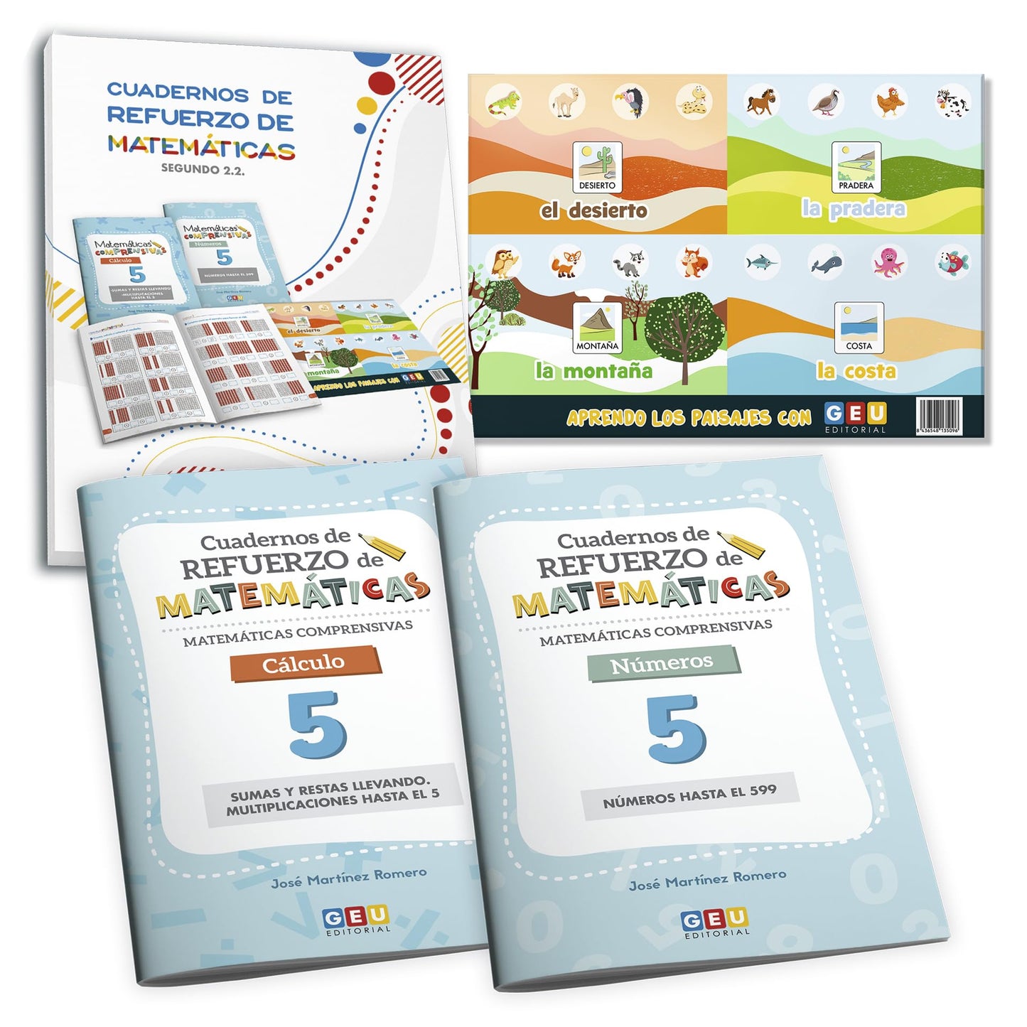 Libro: PACK MATEMATICAS 2 2ºTRIMESTRE NUMEROS HASTA EL 599