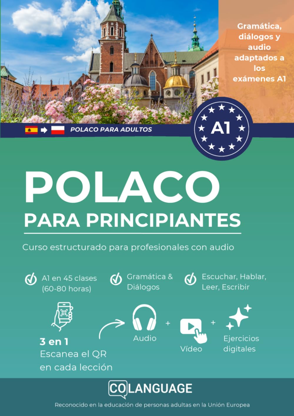 Libro: Aprender Polaco A1 para principiantes. Curso estructurado para profesionales con audio: Aprender polaco paso a paso a nivel A1. Diálogos, gramática y ... autoaprendizaje.: 1 (Język polski jako drugi)