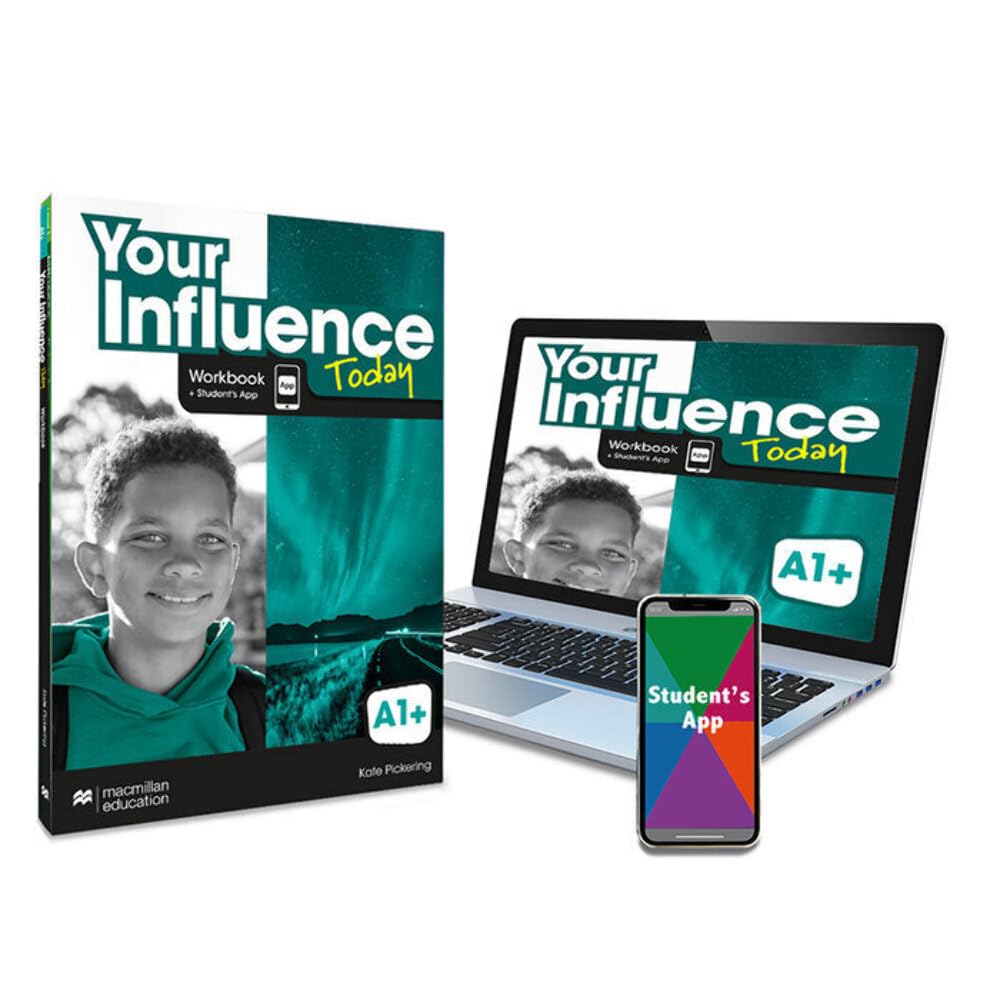 Libro: YOUR INFLUENCE TODAY A1+ Workbook, Competence Evaluation Tracker y Student's App