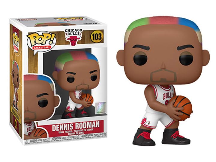 Funko Pop! NBA Legends + Protector: Home Jersey Pop! Basketball Figura de Vinilo (Gift Set Bundled with ToyBop Box Protector Collector Case) (Dennis Rodman Bulls Home)