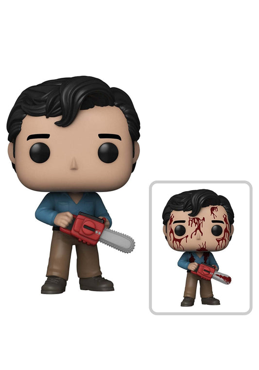 Funko POP Pop! Movies: Evil Dead Anniversary - Ash (Styles May Vary) 3.75 Pulgadas Ash w/(BD) Chase Multicolor