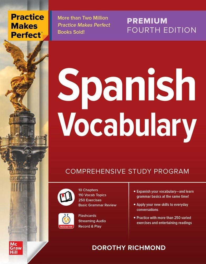 Libro: Practice Makes Perfect: Spanish Vocabulary, Premium Fourth Edition