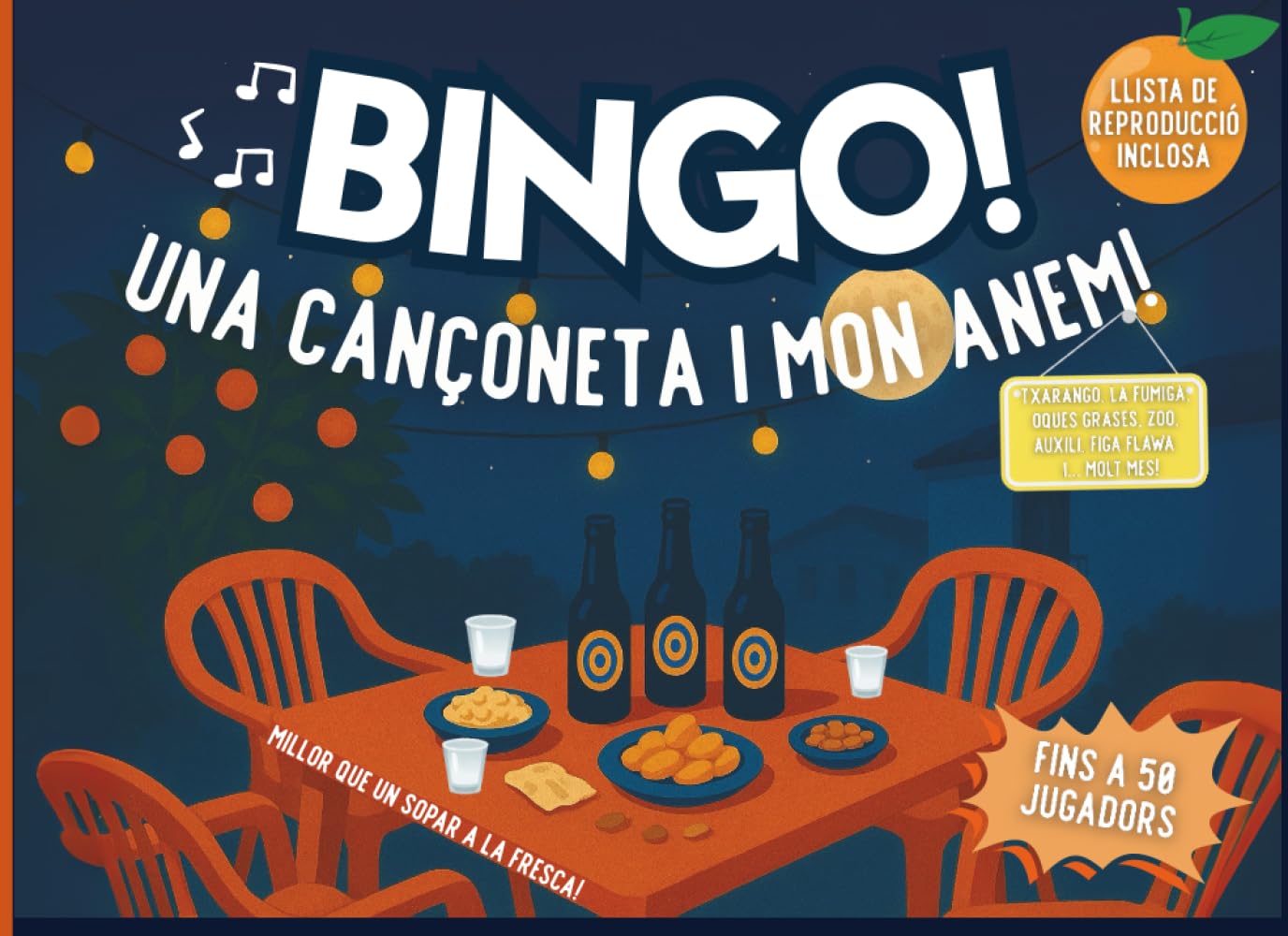 Libro: BINGO MUSICAL! EDICIÓ: UNA CANÇONETA I MON ANEM!: Un bingo diferent, orgullós i 100% valencià. El comboi perfecte per a sopars d’estiu, festes de poble i festivals. (Catalan Edition)