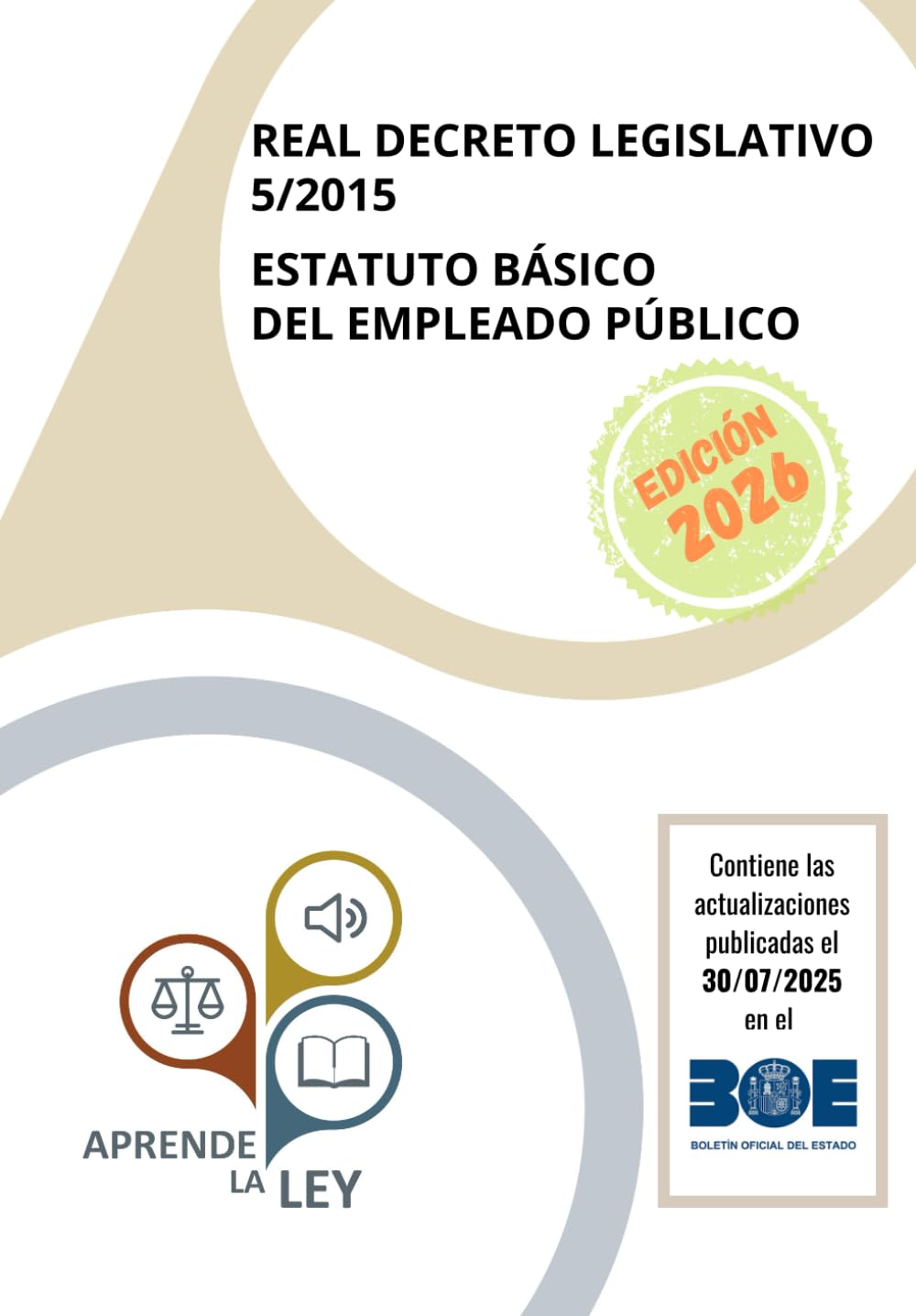 Libro: ESTATUTO BÁSICO DEL EMPLEADO PÚBLICO REAL DECRETO LEGISLATIVO 5/2015