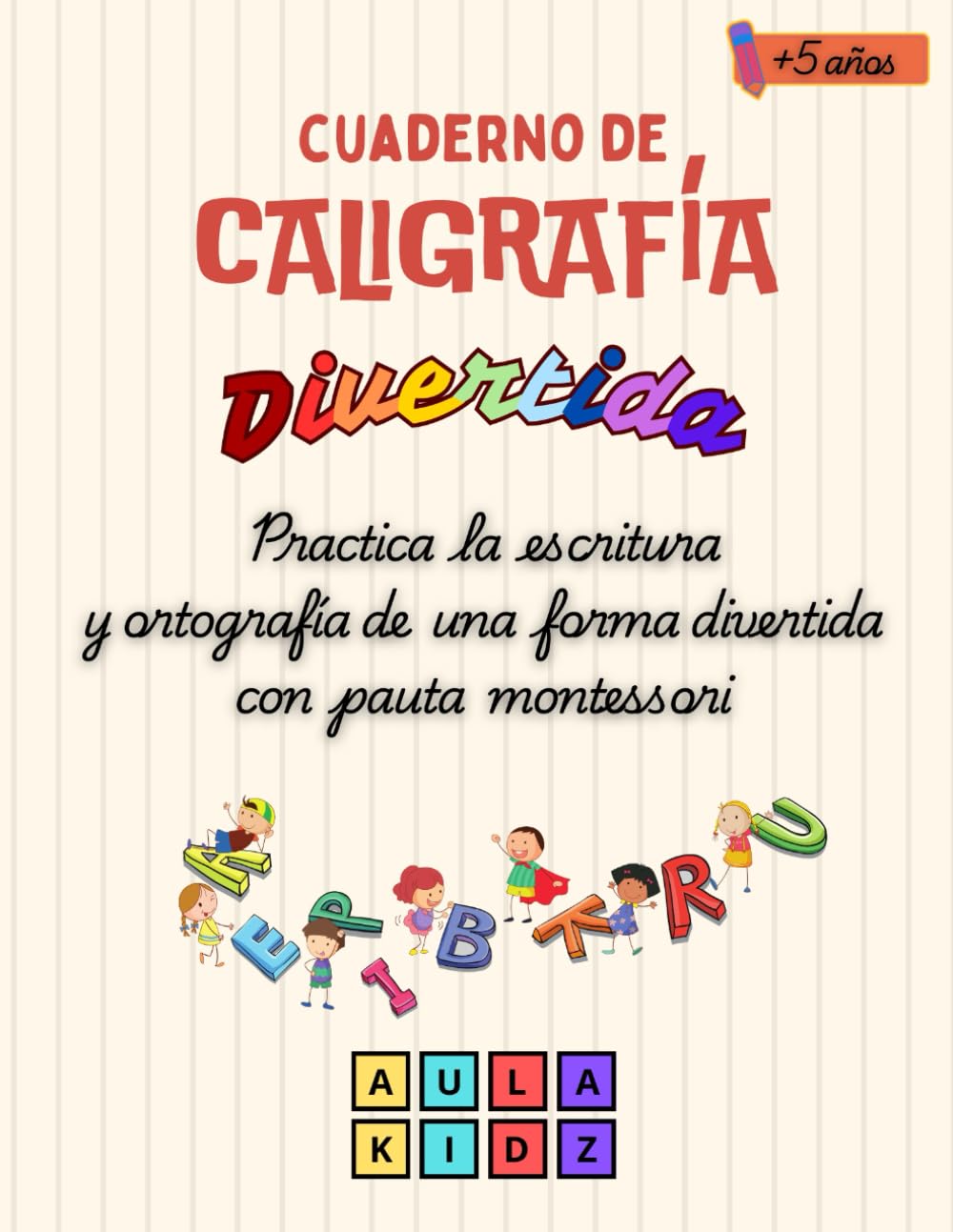 Libro de Caligrafía divertida con pauta Montessori: Cuaderno de Caligrafía para niños con letra ligada escolar, con adivinanzas, chistes, curiosidades, refranes, frases motivadoras (Spanish Edition)