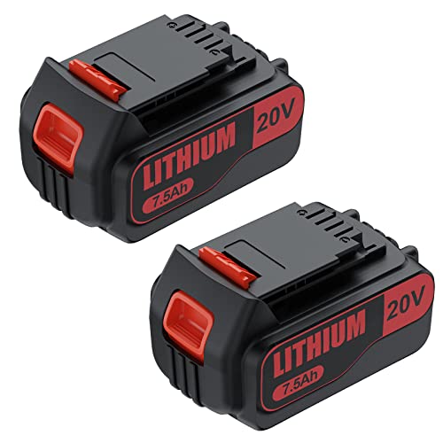 Batería-de-litio-de-repuesto-de-7,5-Ah-para-Black-&-Decker-de-20-V-(compatible-con-Black-Decker-LBXR20,-LBX20,-LB20,-LB2X4020-OPE,-LBXR20B-2,-LST300,-LST220,-2-unidades)