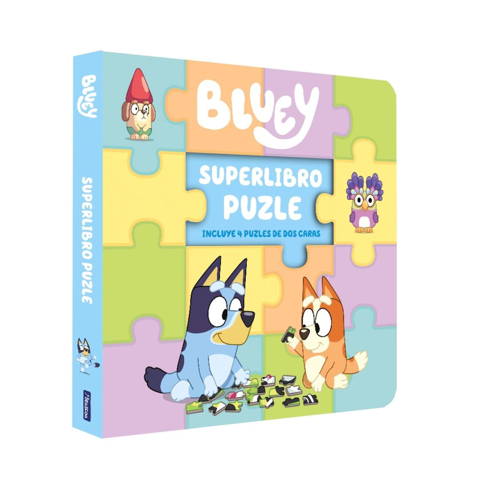 Libro: Bluey. Libro juguete - Superlibro puzzle. 4 puzles de dos caras para leer y jugar (Pequeñas manitas)