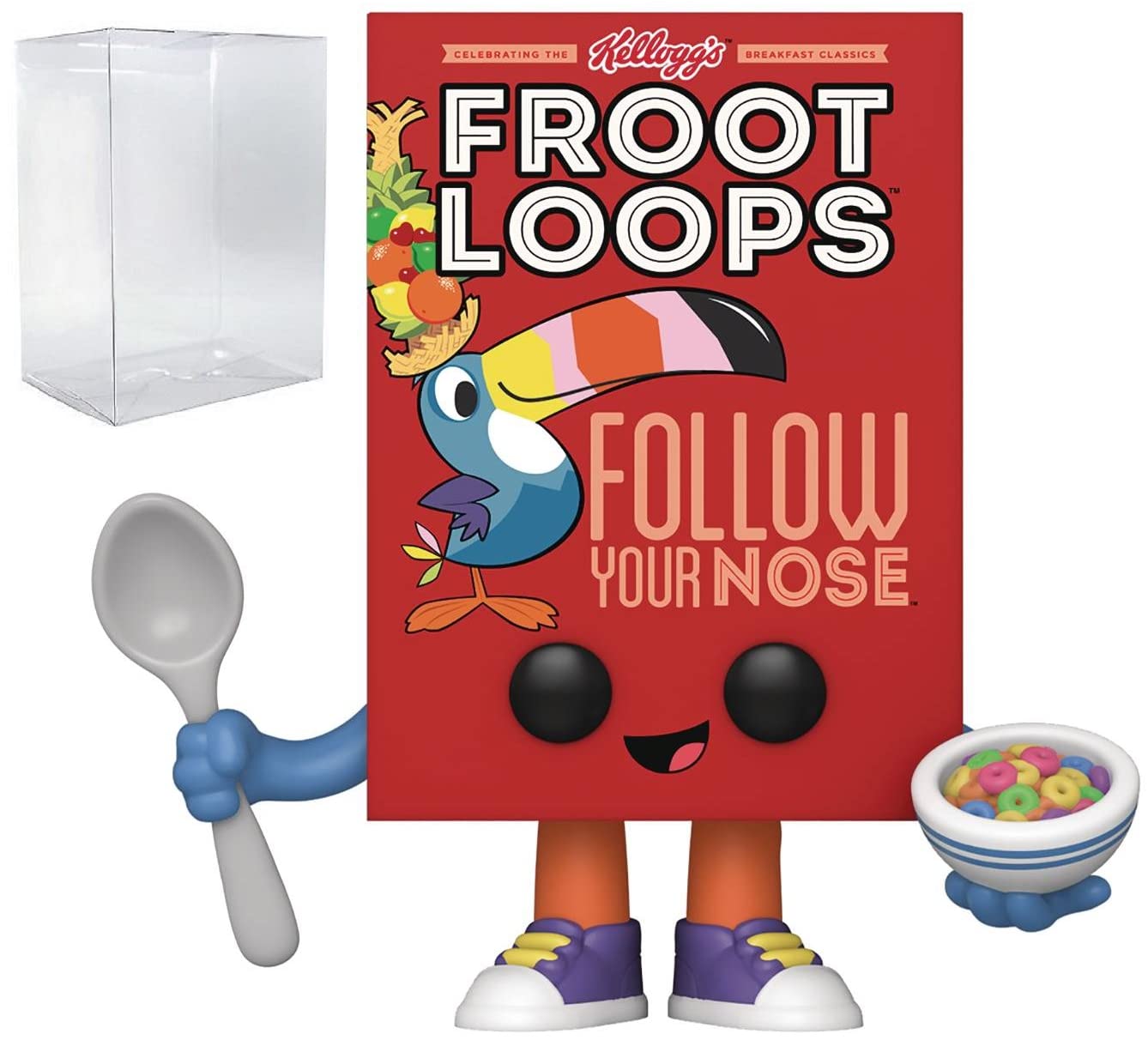Funko Pop: POP Ad Icons: Kelloggs - [Froot] Loops Cereal Box Funko Figura de Vinilo (Bundled with Compatible Box Protector Case)