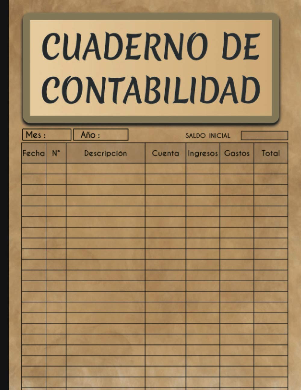 Libro: Cuaderno De Contabilidad: Libro De Contabilidad Ingresos y Gastos Para Autónomos y Pequeña Empresa