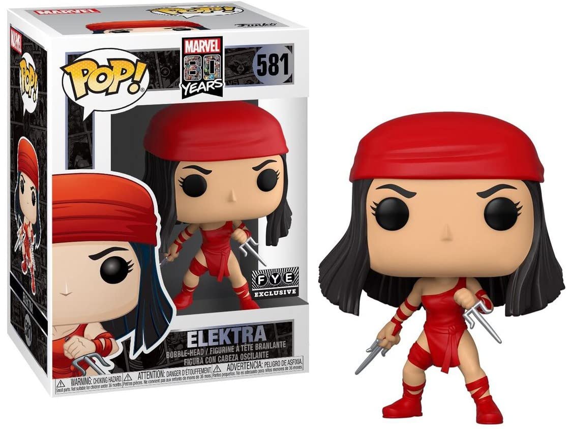Funko 80th Anniversary POP! Marvel Elektra Exclusivo Figura de Vinilo #581 [First Appearance]