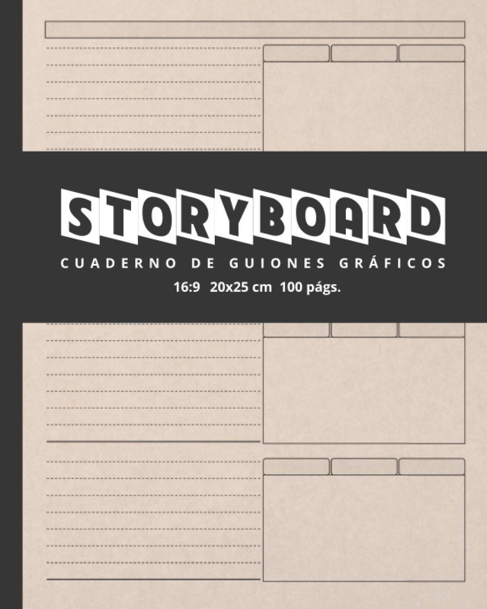 Libro: STORYBOARD | CUADERNO DE GUIONES GRÁFICOS: Libro De Bocetos en Blanco | Diseña Y Prepara Tu Historia para Cine, Películas, Televisión ... | Paneles ... Gráficos y Amantes Del Cine en General