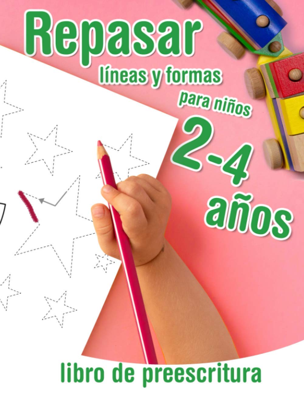 Libro: Repasar lineas y formas - libro de preescritura para niños 2-4 años: Libro de actividades infantiles - para los más pequeños que empiezan a aprender a ... el lápiz y dibujar formas (Grafomotricidad)