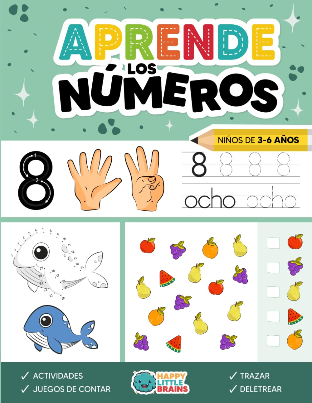 Libro: Aprender los NÚMEROS para niños de 3 a 6 años: Cuaderno para Aprender a Contar y Escribir Números | Actividades de Matemáticas (Caligrafía Mágica: El poder de las letras y números)