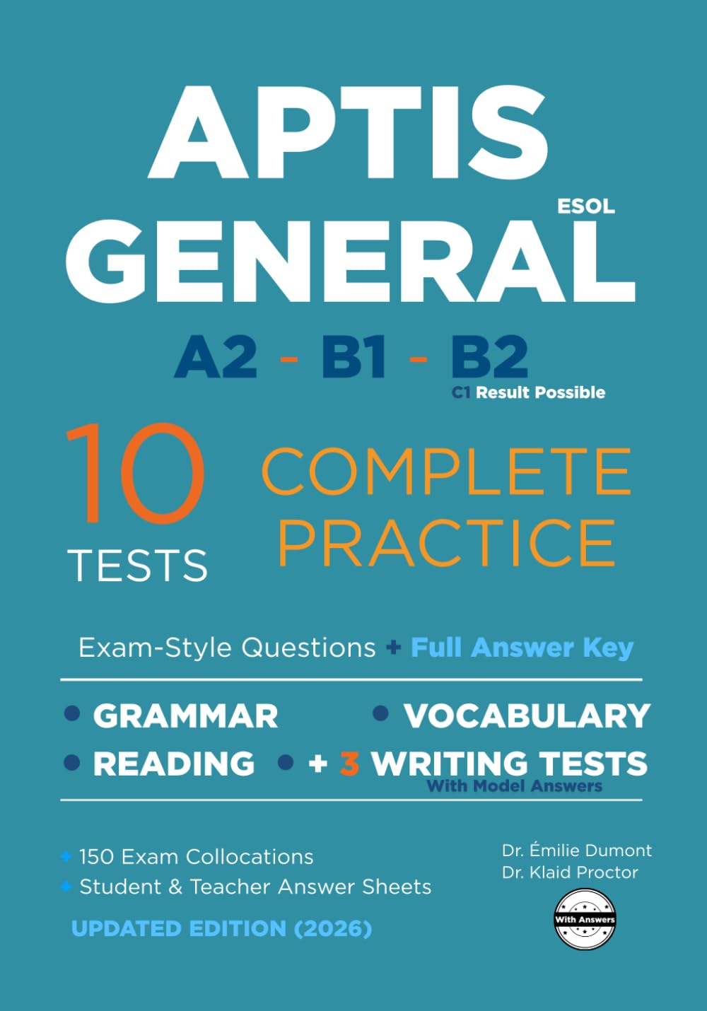 Libro: Aptis General ESOL 10 Complete Practice Tests: Grammar and Vocabulary, Reading and Writing Tests with Answers and Extras