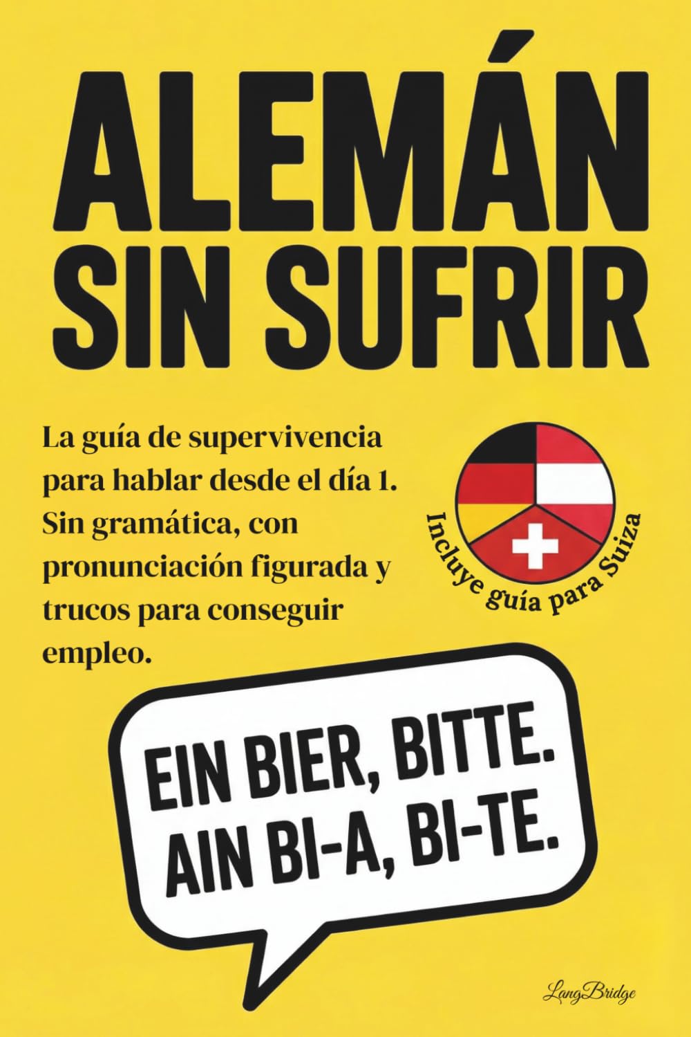 Libro: Alemán sin sufrir: La guía de supervivencia para hablar desde el día 1. Sin gramática, con pronunciación figurada y trucos para conseguir empleo.