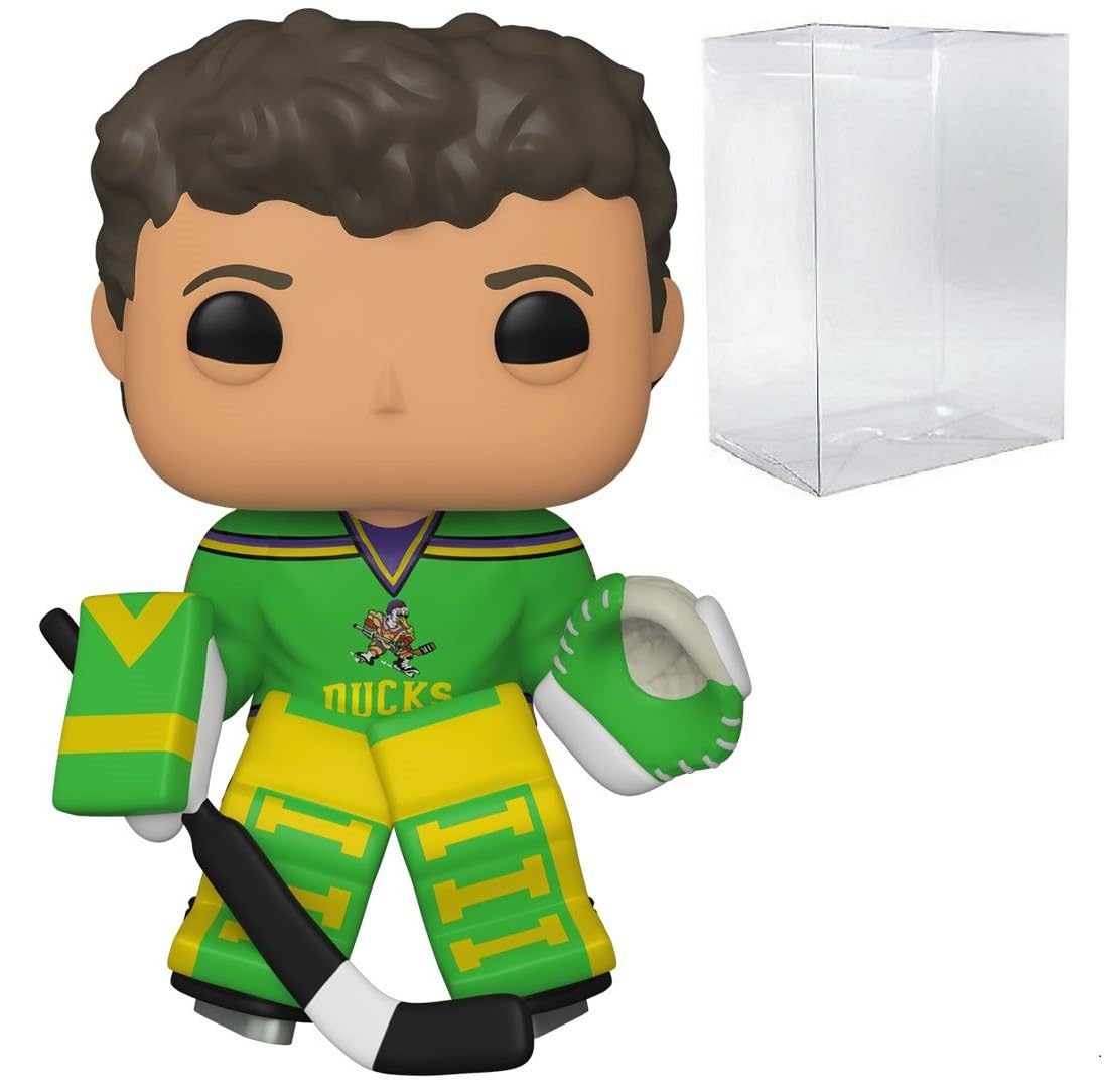 Funko Pop: POP Disney: Mighty Ducks - Goldberg Funko Figura de Vinilo (Bundled with Compatible Box Protector Case), Multicolor, 3.75 Pulgadas
