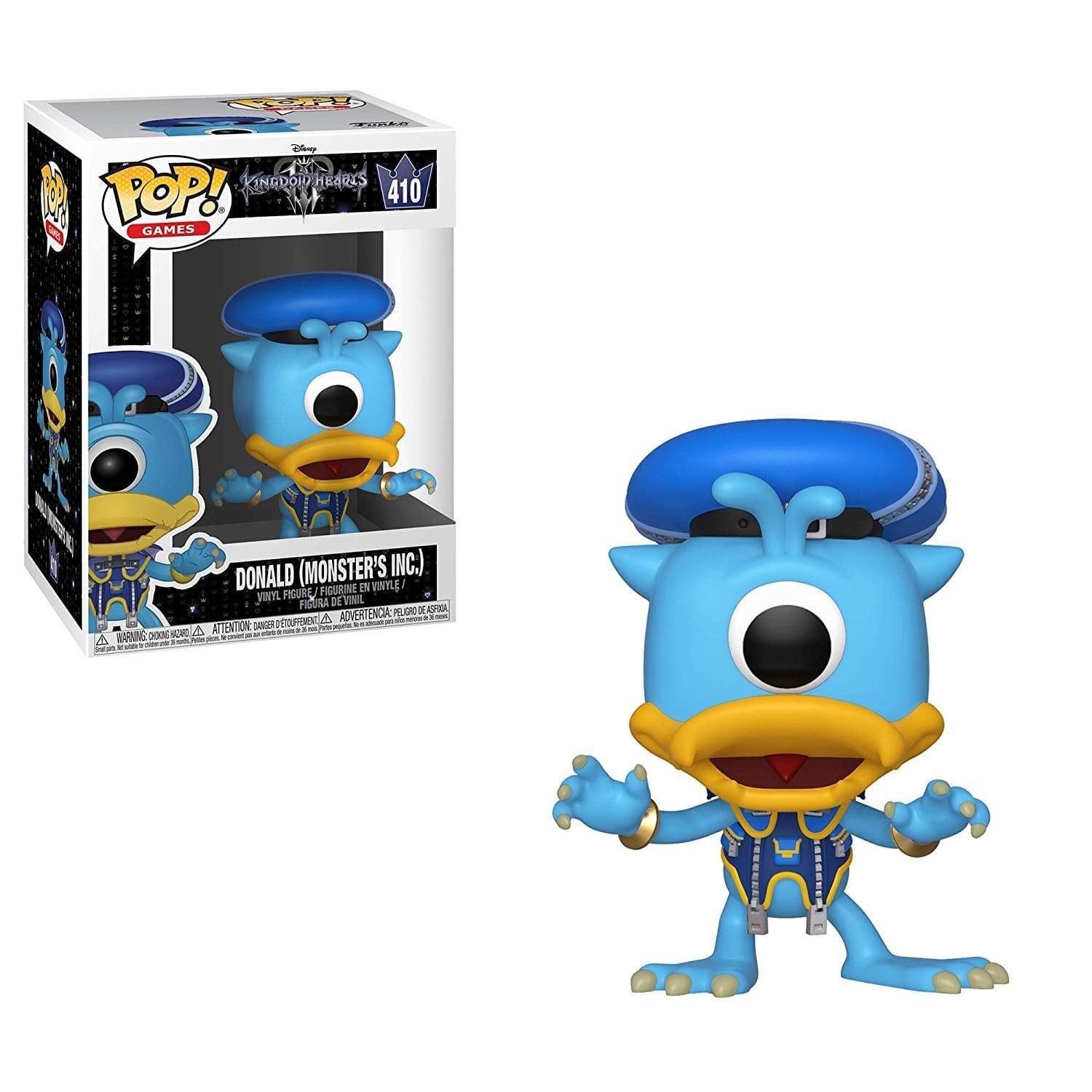 Funko Pop Disney: Kingdom Hearts 3 - Donald (Monsters Inc.) Collectible Figura, Multicolor