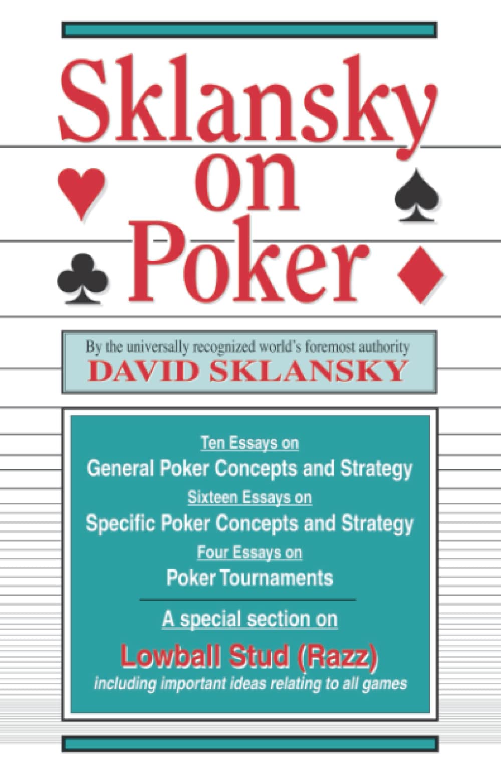 Libro: Sklansky on Poker (Sklansky Poker/Gambling Series)