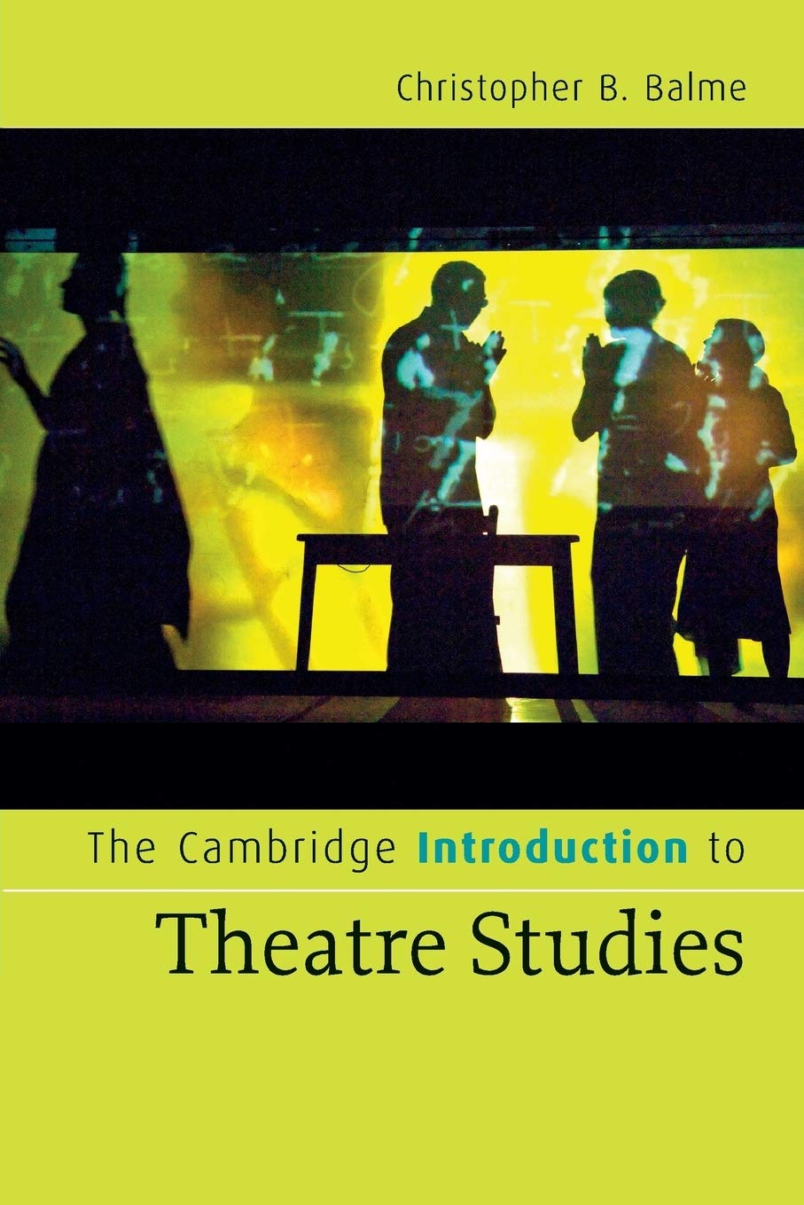 Libro: The Cambridge Introduction to Theatre Studies