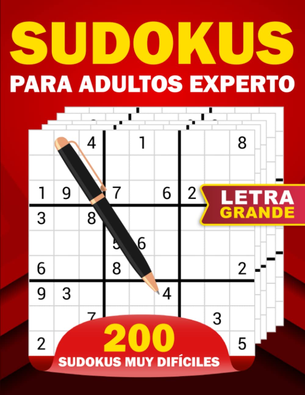Libro: SUDOKUS PARA ADULTOS EXPERTO: 200 Sudokus Muy Difíciles | Sudoku recomendable para Personas Mayores | Soluciones Incluídas | Formato Grande (Spanish Edition)