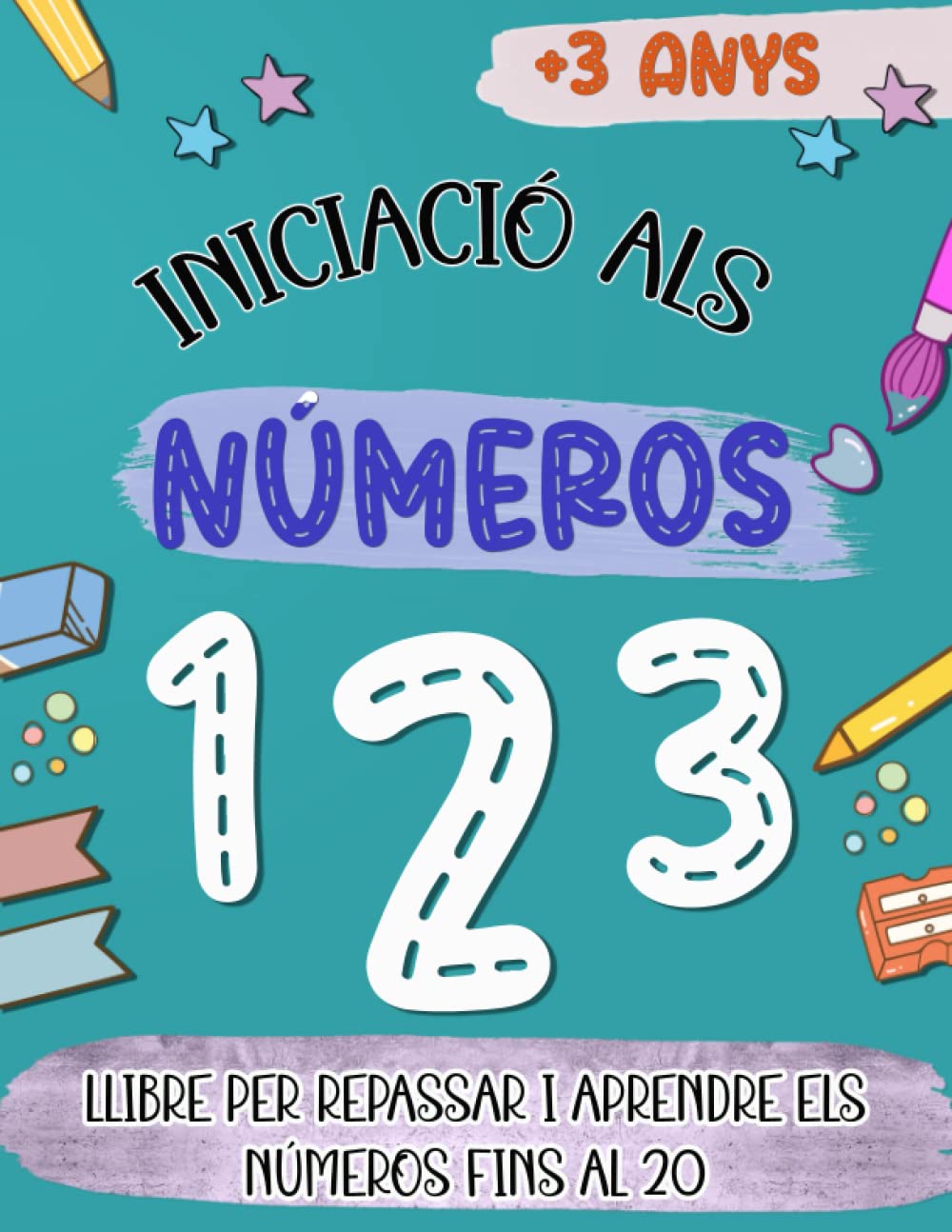 Libro: Iniciació als números: Llibre per repassar i aprendre els números fins al 20. Quadern d'activitats 3 anys.