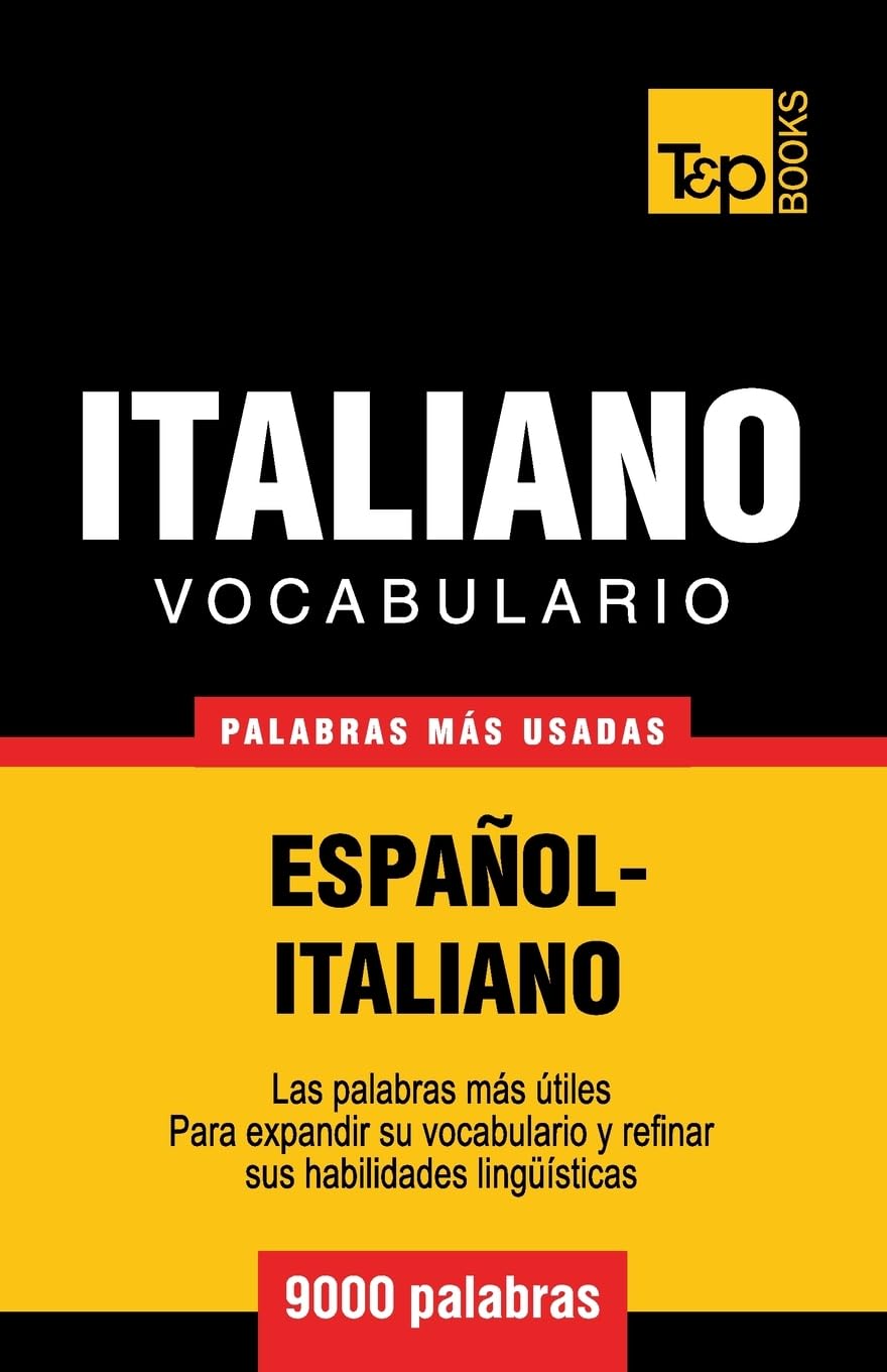 Libro: Vocabulario español-italiano - 9000 palabras más usadas (Spanish collection) (Spanish Edition)