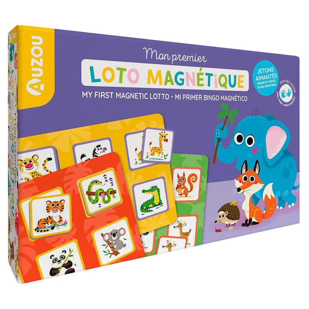 Libro: MI PRIMER BINGO MAGNETICO. MIS PRIMEROS JUEGOS: Coffret avec 5 planches, 30 jetons aimantés et 1 sac en toile