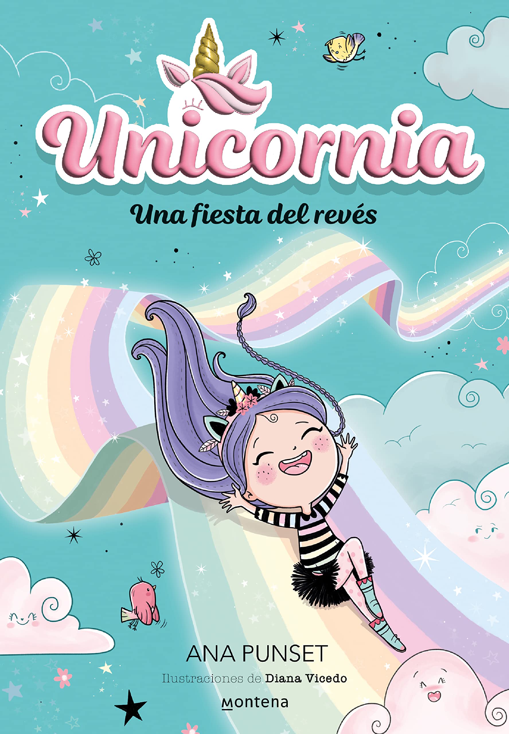 Unicornia 2 - Una fiesta del revés: ¡Un libro mágico con purpurina en la cubierta! (Montena)